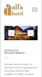 Mobile Screenshot of alfa-hotel.de